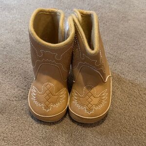 Tan Kids Cowboy Boots